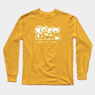 Funny coalition pun. Bunch of cute koalas in minimal style Long Sleeve T-Shirt